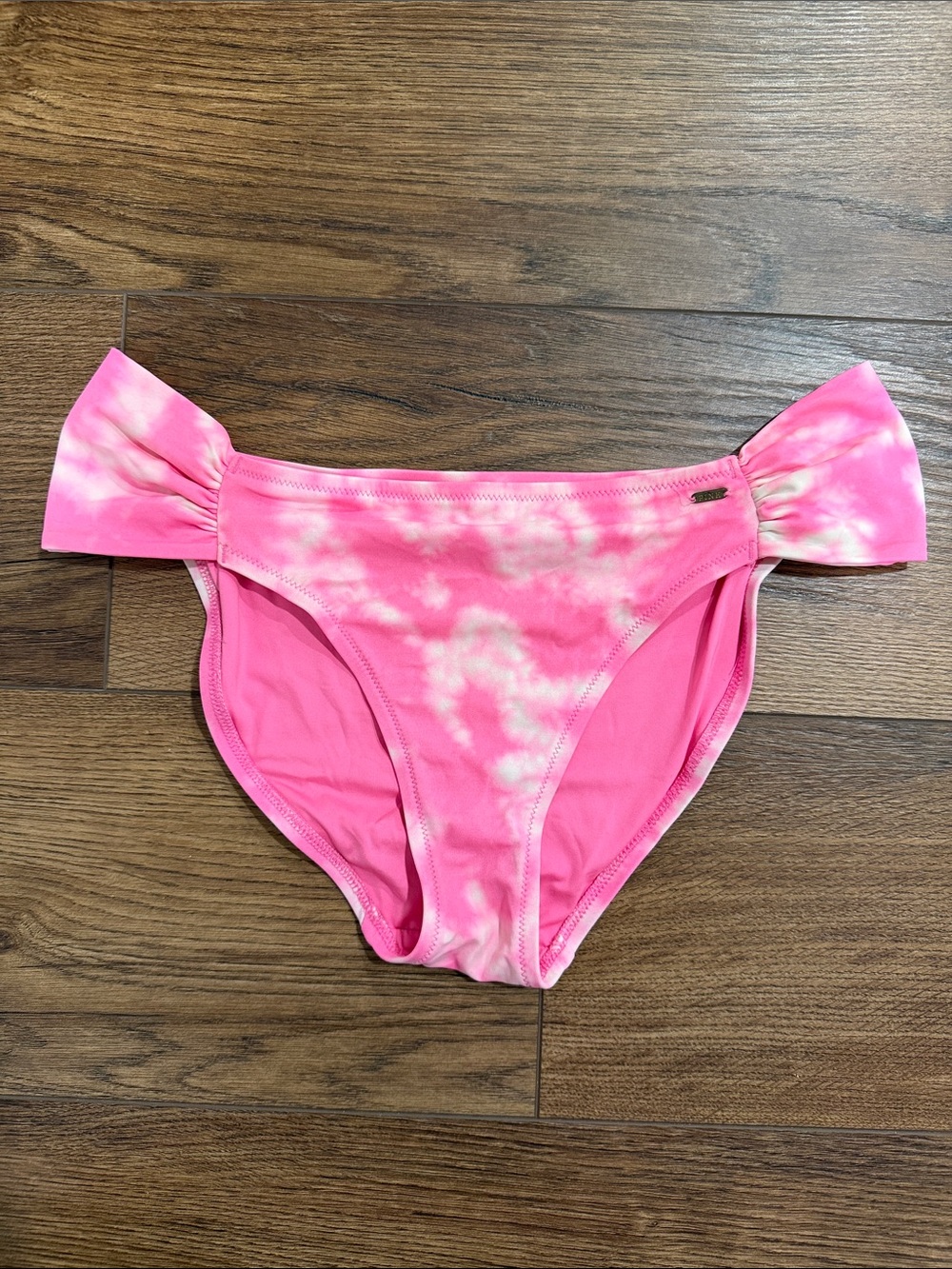 PINK Victoria's Secret • Hot Pink Tie-Dye Bikini Bottoms (L)